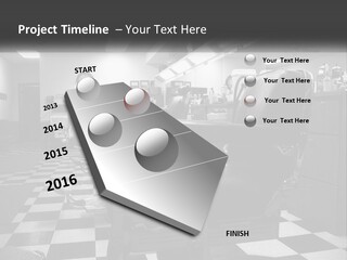 Handle Male Barber PowerPoint Template