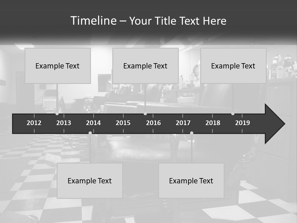 Handle Male Barber PowerPoint Template