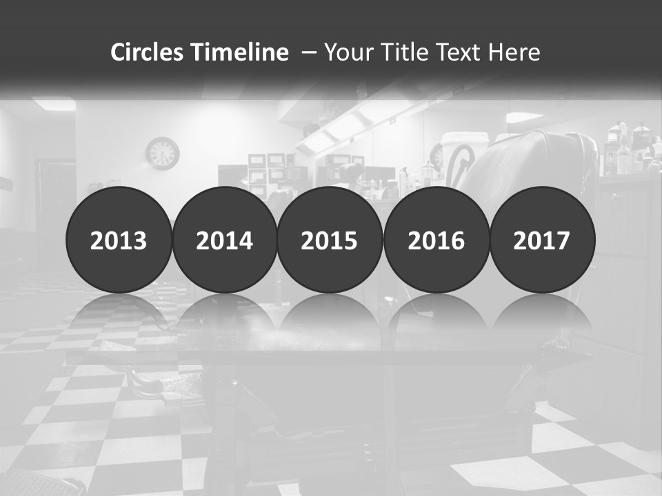 Handle Male Barber PowerPoint Template