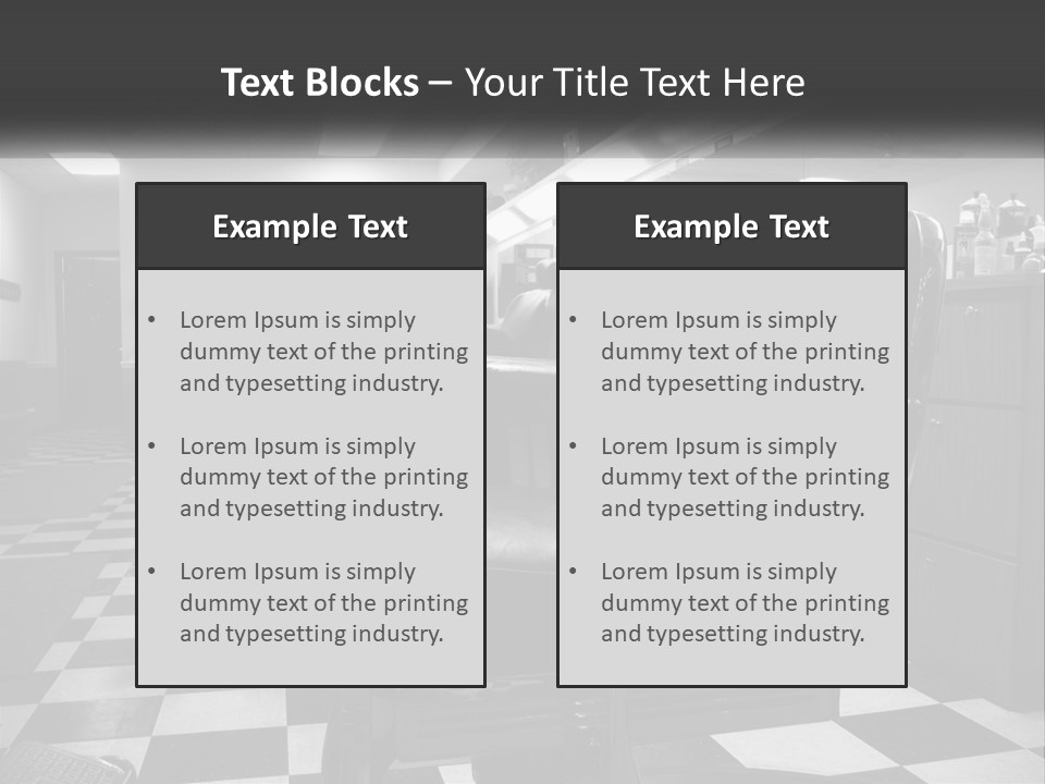 Handle Male Barber PowerPoint Template
