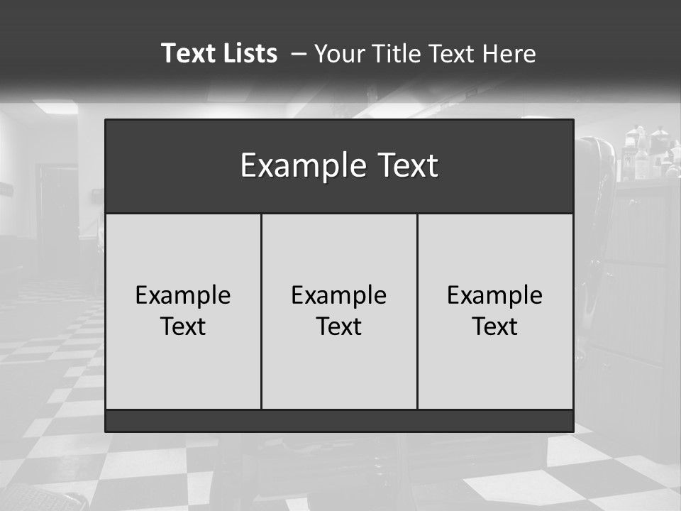 Handle Male Barber PowerPoint Template