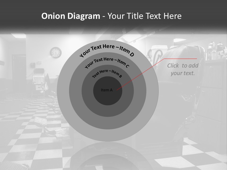 Handle Male Barber PowerPoint Template