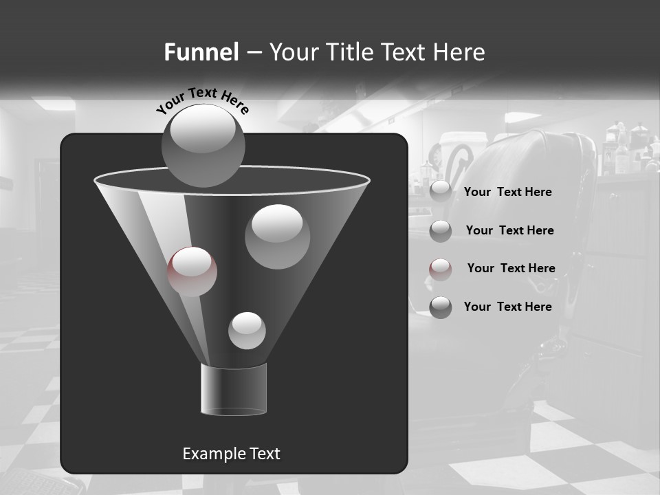 Handle Male Barber PowerPoint Template