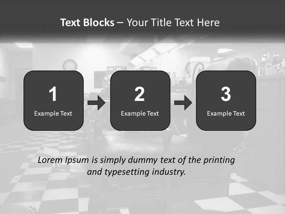 Handle Male Barber PowerPoint Template
