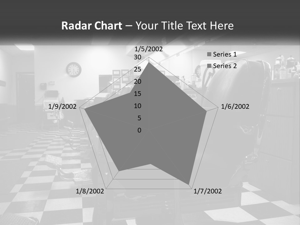 Handle Male Barber PowerPoint Template