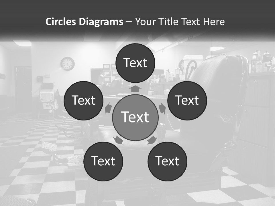 Handle Male Barber PowerPoint Template