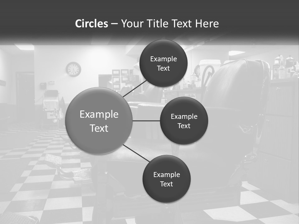 Handle Male Barber PowerPoint Template