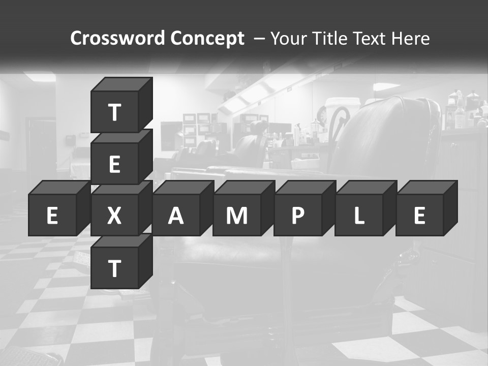 Handle Male Barber PowerPoint Template