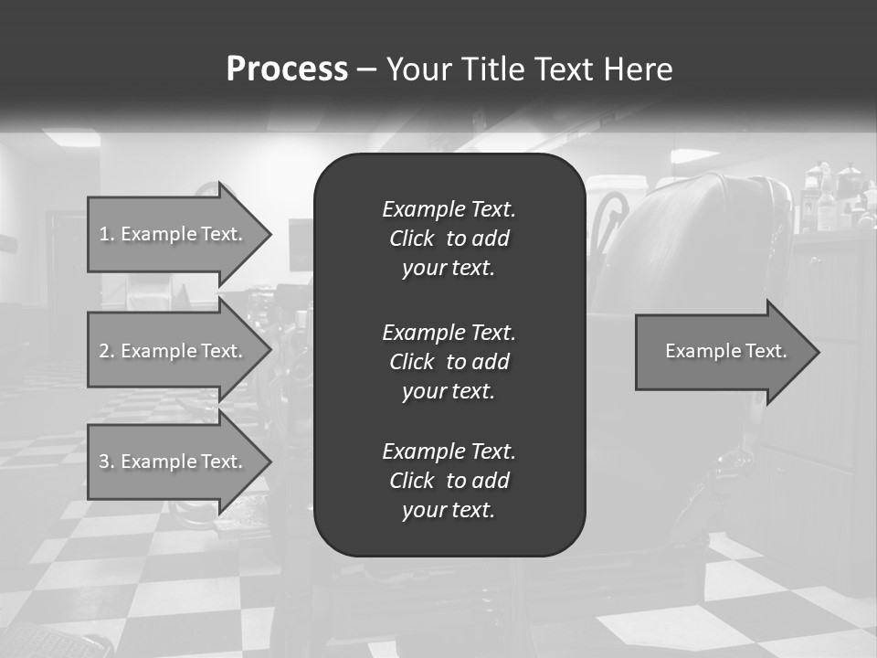 Handle Male Barber PowerPoint Template