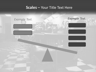 Handle Male Barber PowerPoint Template