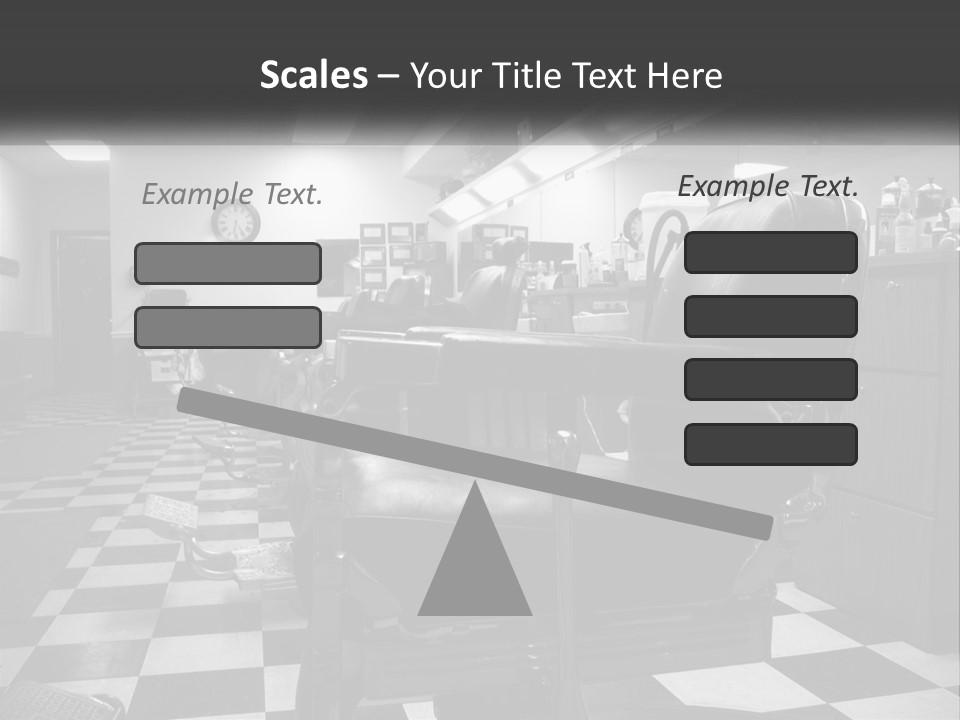 Handle Male Barber PowerPoint Template