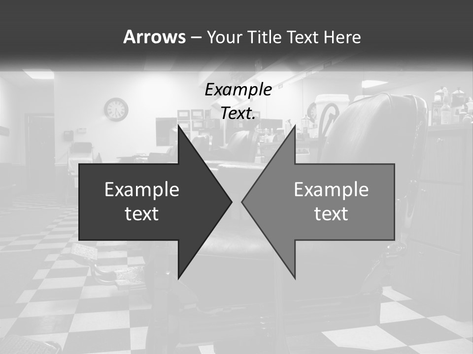 Handle Male Barber PowerPoint Template