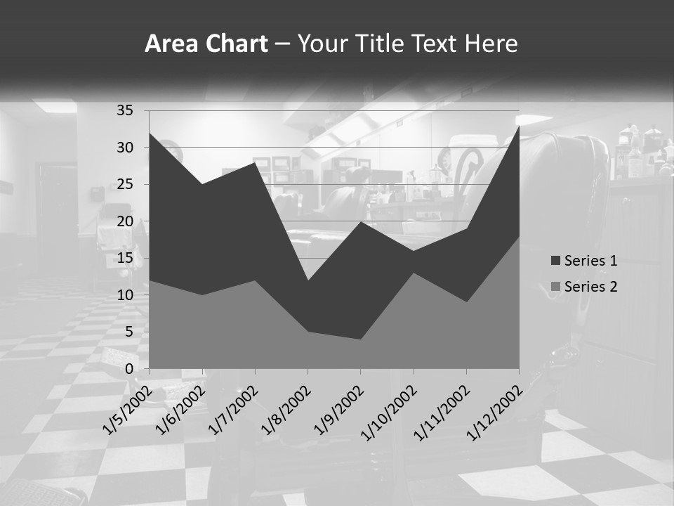 Handle Male Barber PowerPoint Template