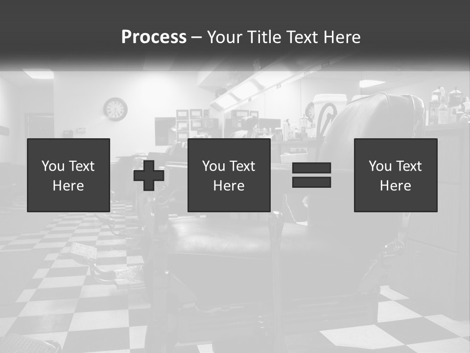 Handle Male Barber PowerPoint Template