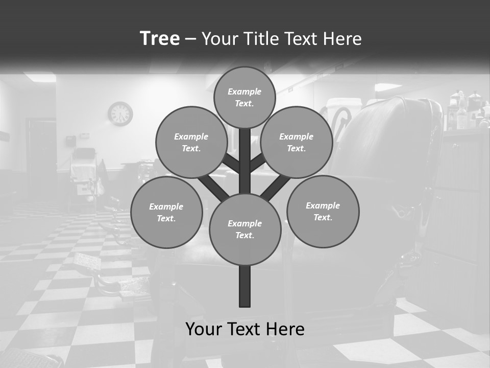 Handle Male Barber PowerPoint Template