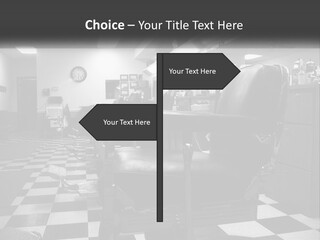 Handle Male Barber PowerPoint Template