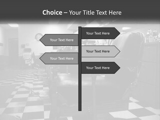 Handle Male Barber PowerPoint Template