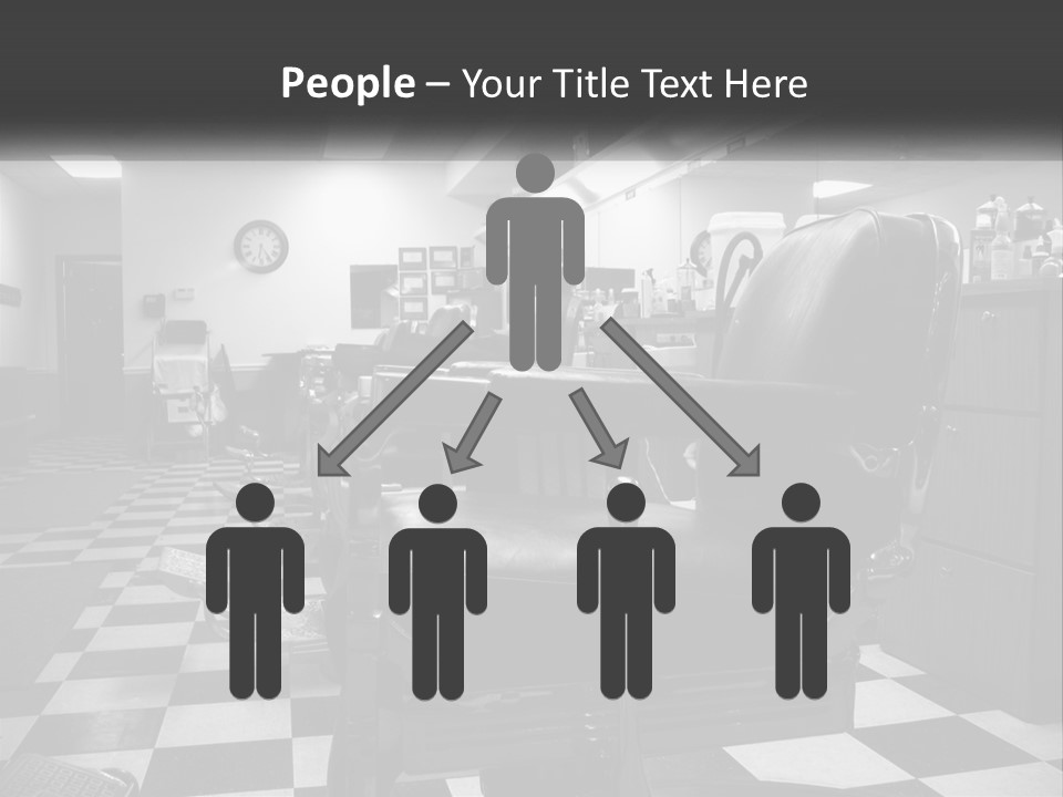 Handle Male Barber PowerPoint Template