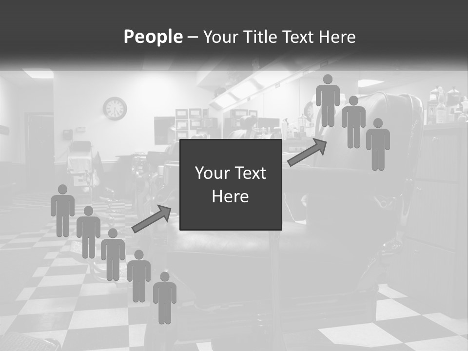 Handle Male Barber PowerPoint Template