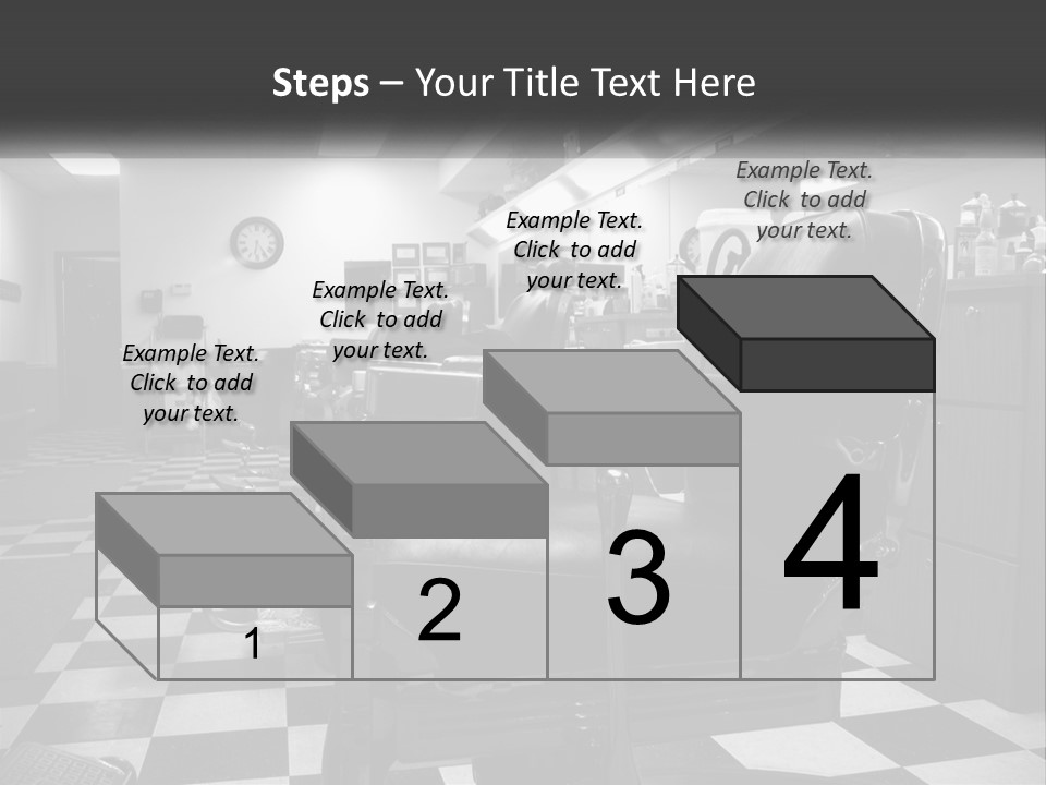 Handle Male Barber PowerPoint Template