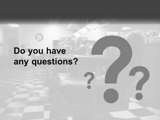 Handle Male Barber PowerPoint Template