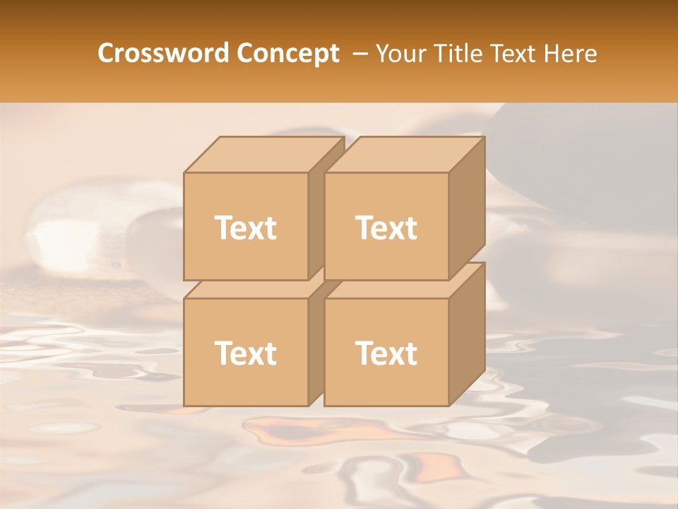 Defocused Simple Decoration PowerPoint Template