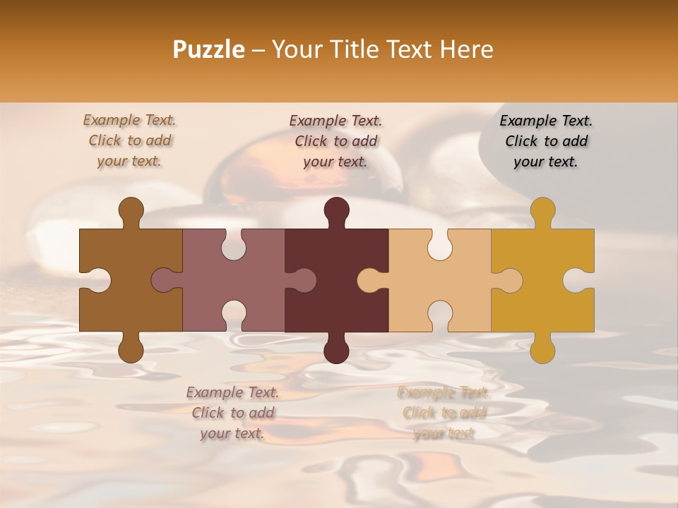 Defocused Simple Decoration PowerPoint Template