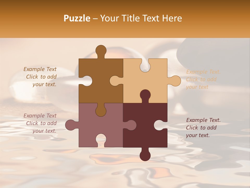 Defocused Simple Decoration PowerPoint Template