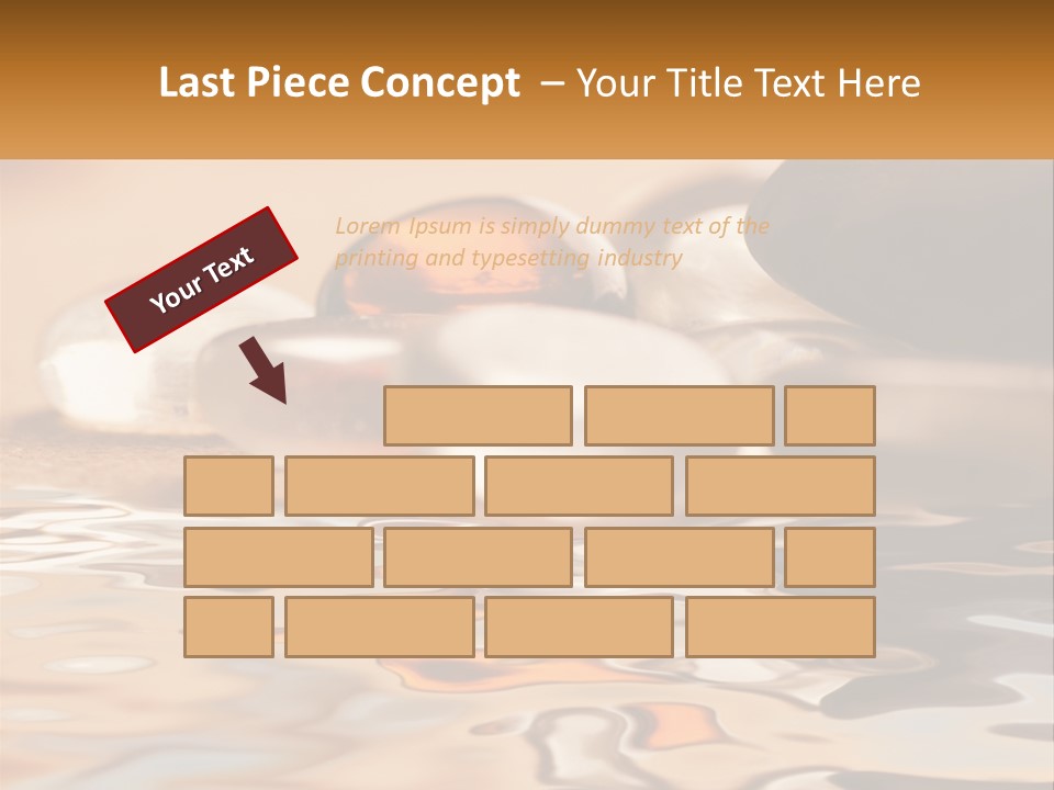 Defocused Simple Decoration PowerPoint Template