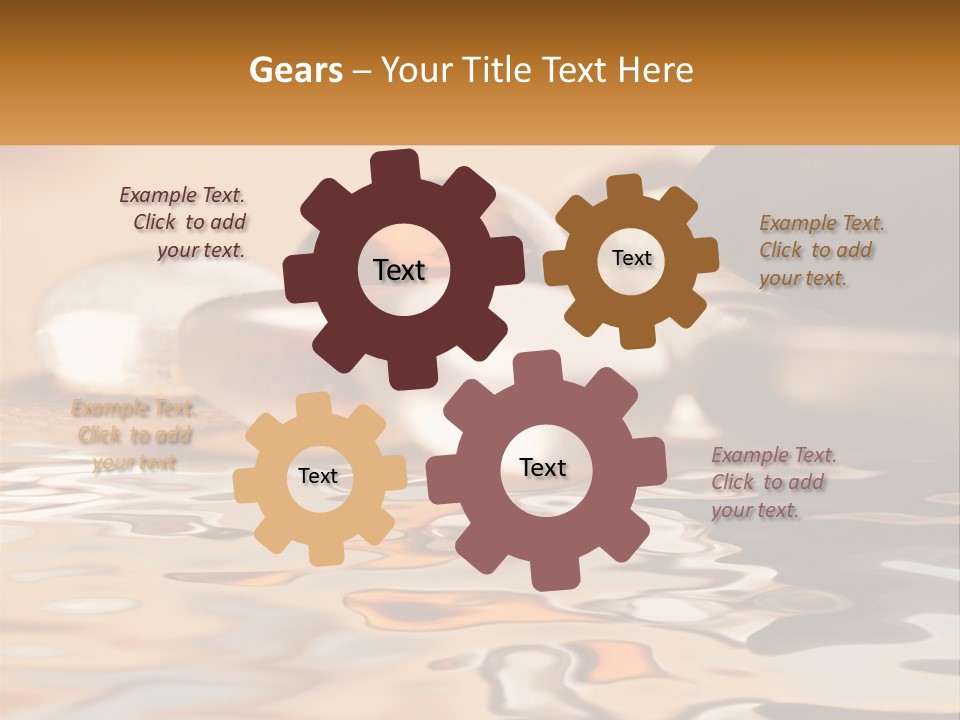 Defocused Simple Decoration PowerPoint Template