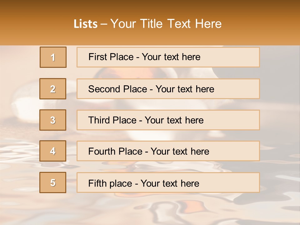 Defocused Simple Decoration PowerPoint Template
