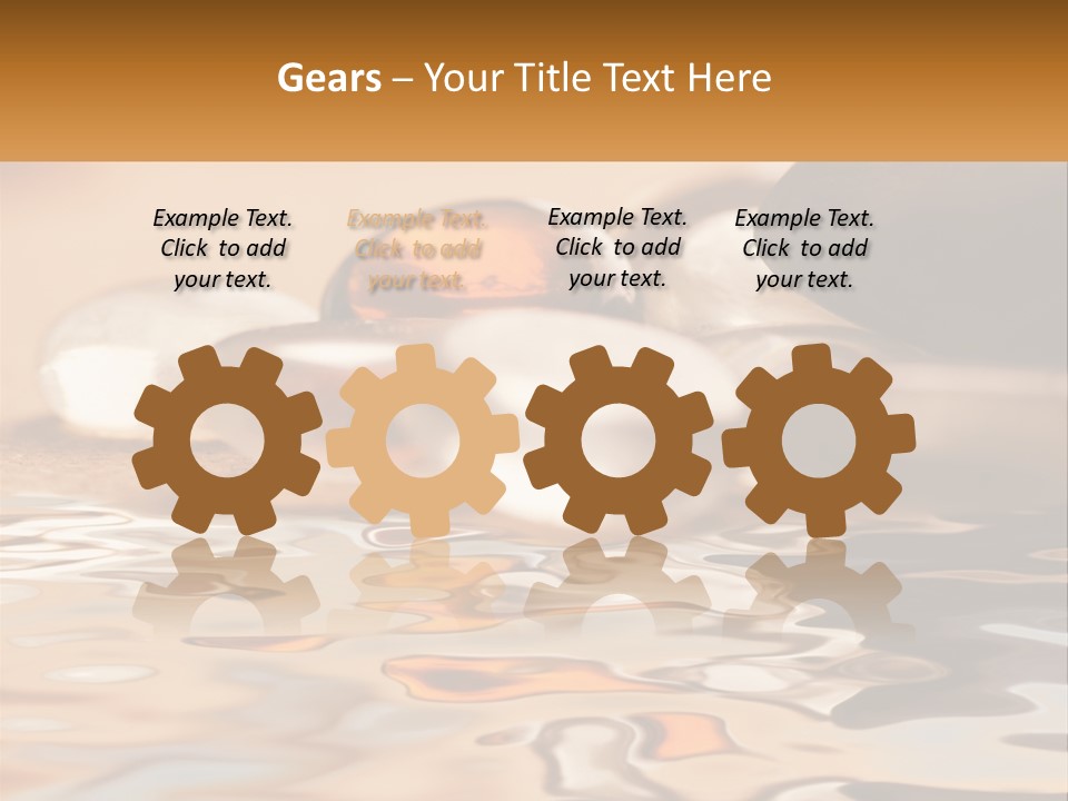 Defocused Simple Decoration PowerPoint Template