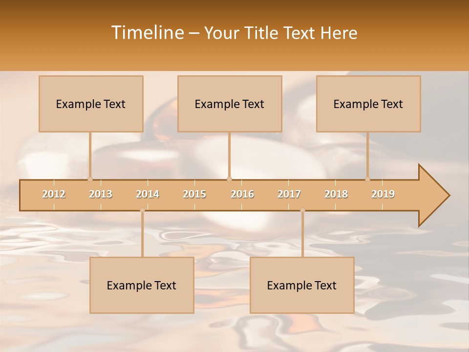 Defocused Simple Decoration PowerPoint Template