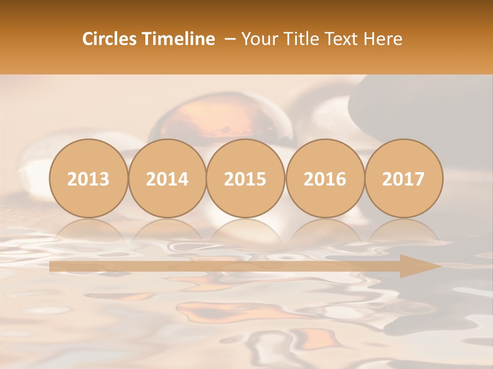 Defocused Simple Decoration PowerPoint Template