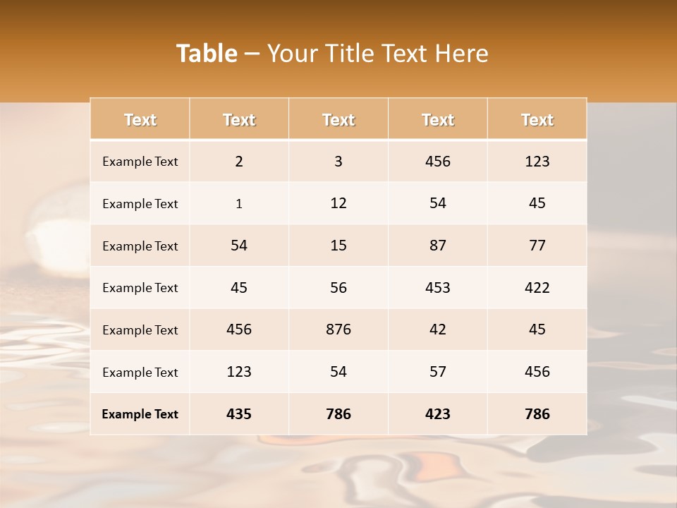 Defocused Simple Decoration PowerPoint Template