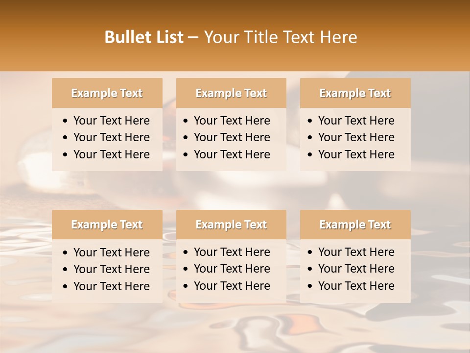 Defocused Simple Decoration PowerPoint Template