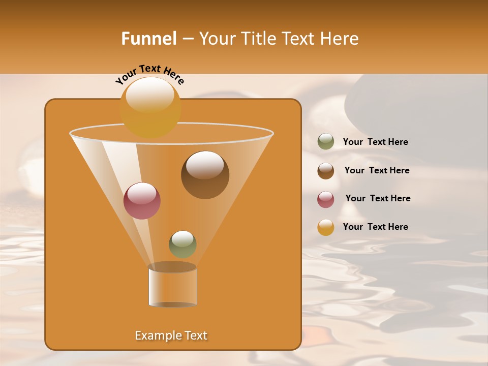 Defocused Simple Decoration PowerPoint Template