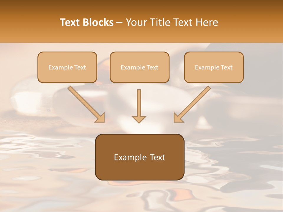 Defocused Simple Decoration PowerPoint Template