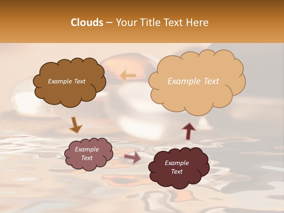 Defocused Simple Decoration PowerPoint Template