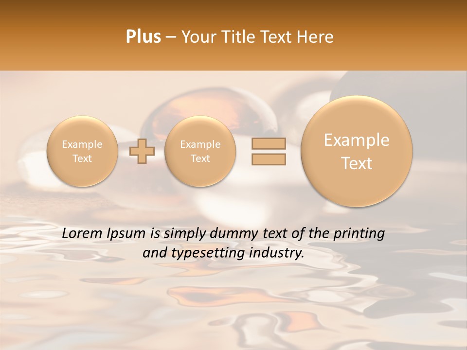 Defocused Simple Decoration PowerPoint Template