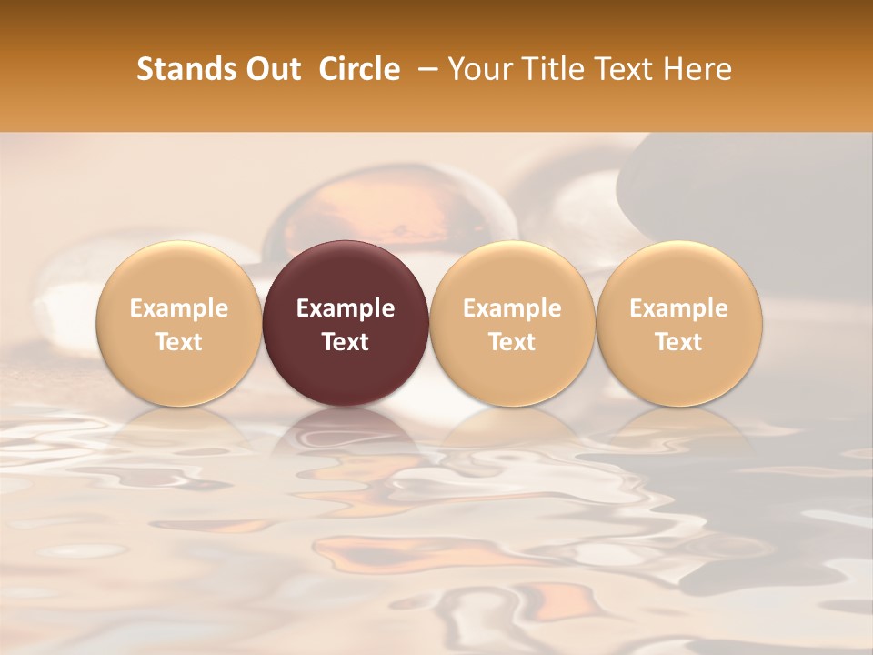 Defocused Simple Decoration PowerPoint Template