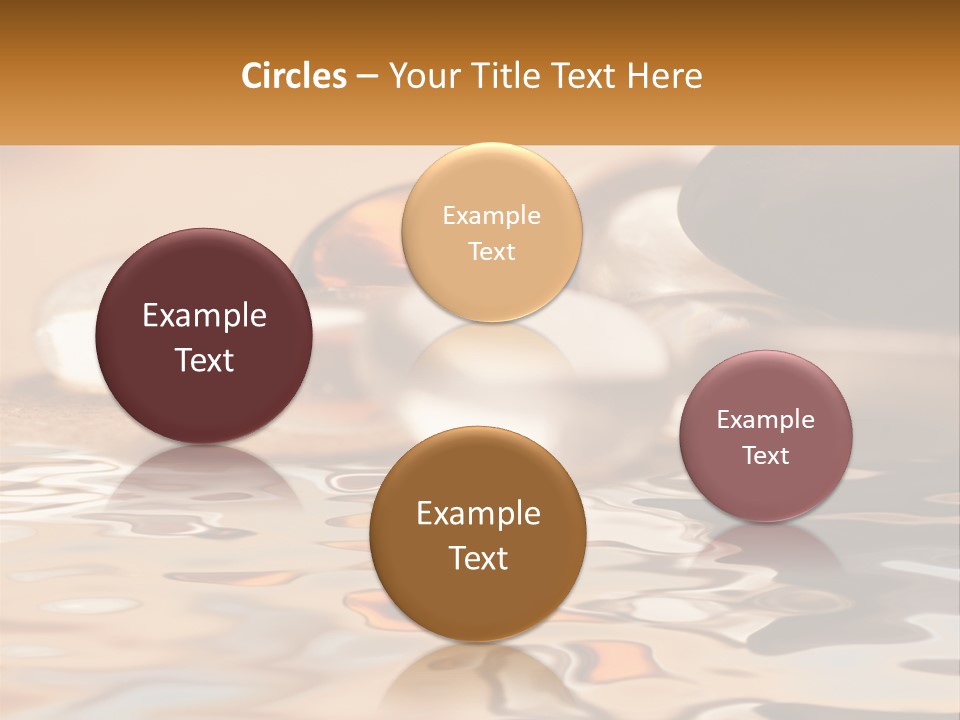 Defocused Simple Decoration PowerPoint Template