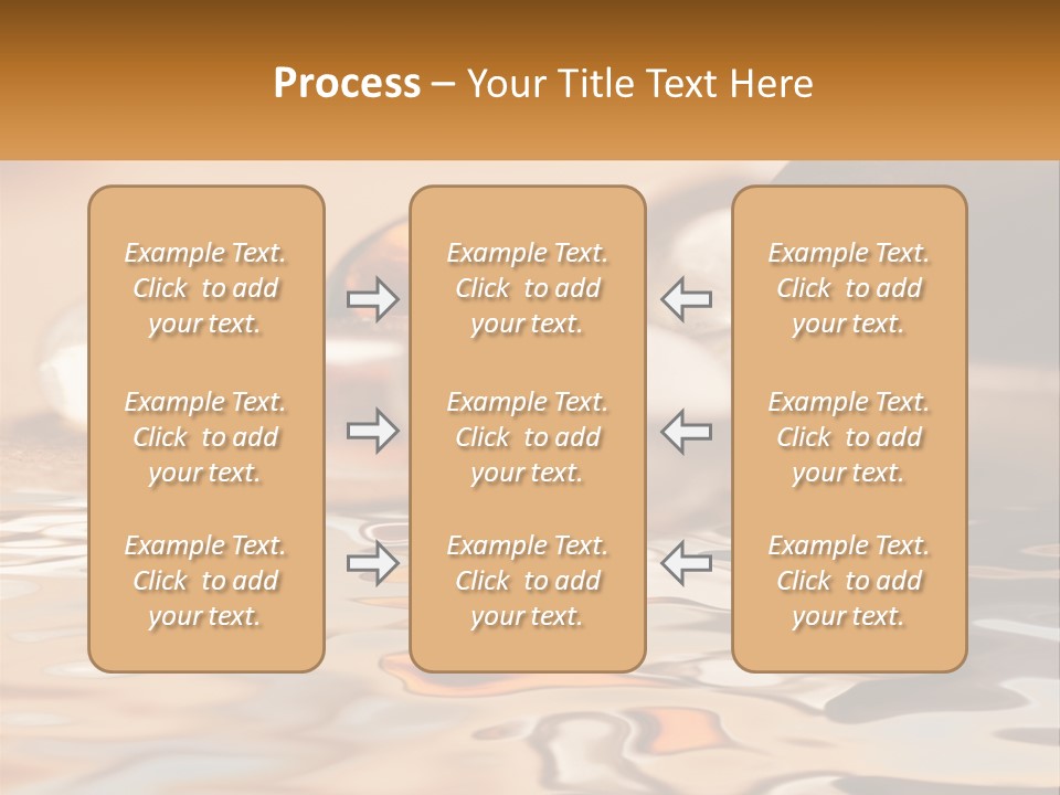 Defocused Simple Decoration PowerPoint Template