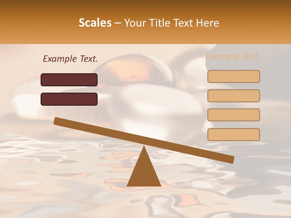 Defocused Simple Decoration PowerPoint Template