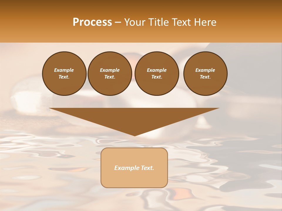 Defocused Simple Decoration PowerPoint Template