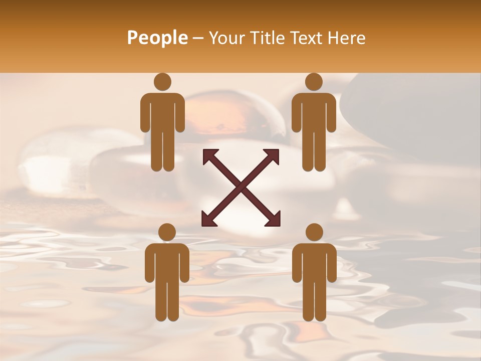 Defocused Simple Decoration PowerPoint Template