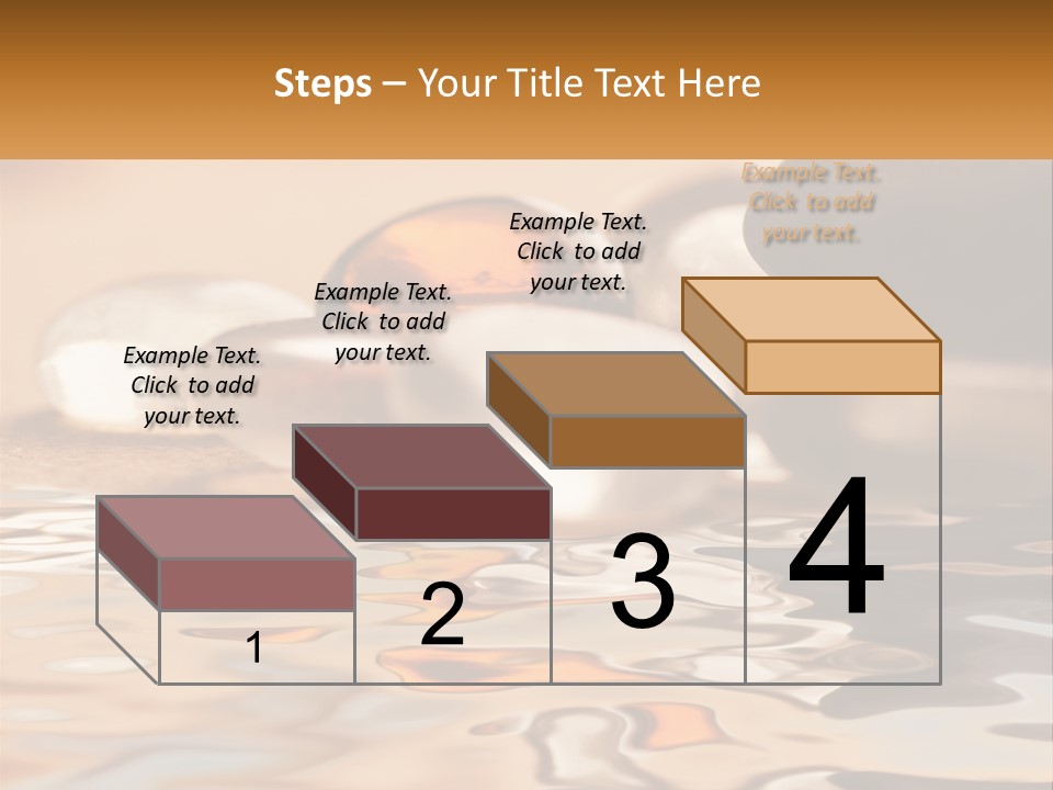 Defocused Simple Decoration PowerPoint Template