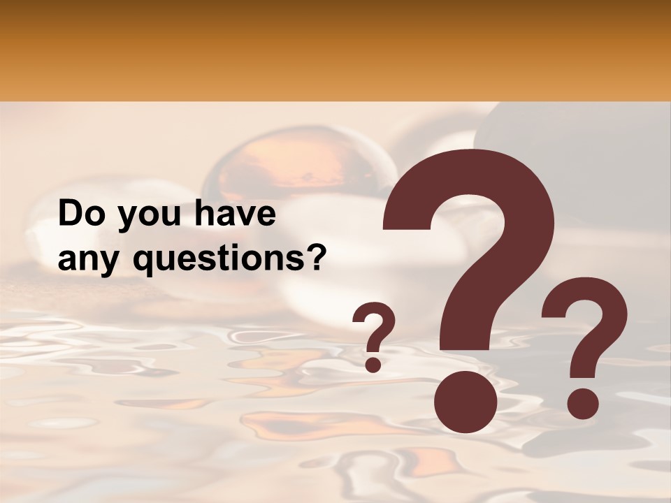 Defocused Simple Decoration PowerPoint Template