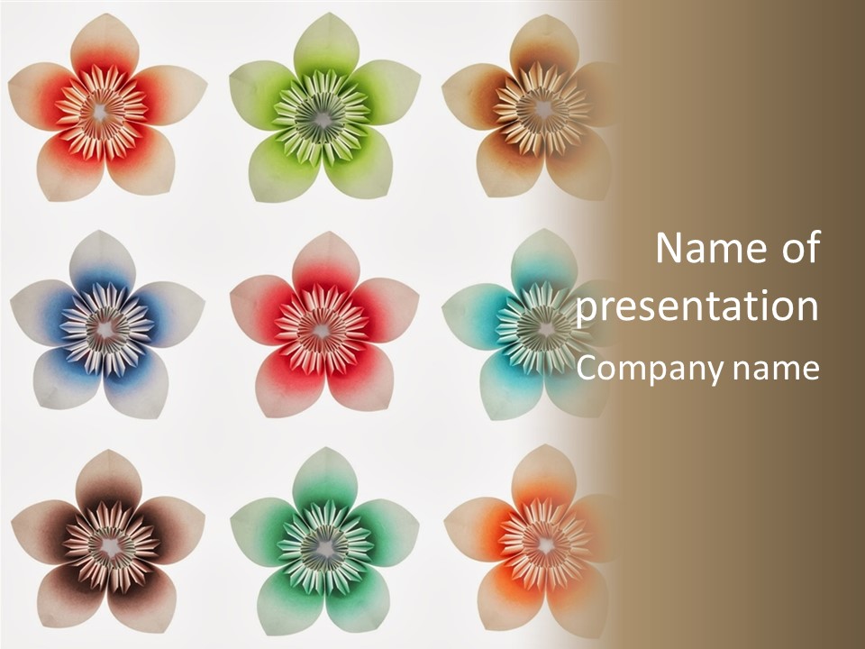 Flower Craft Floral PowerPoint Template