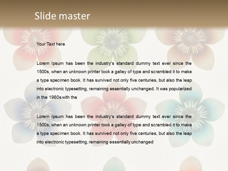 Flower Craft Floral PowerPoint Template